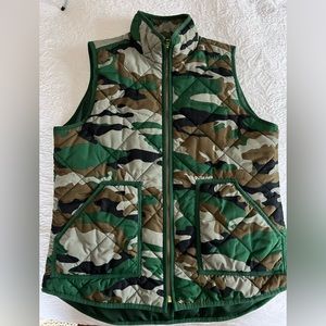 JCrew Camo Puffer Vest